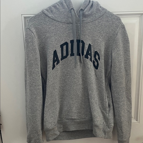 Adidas Heather Gray Pullover Hoodie - Picture 1 of 3